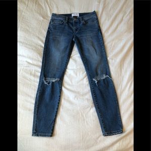Current/Elliot Two Year Destroy the stiletto skinny jeans 25